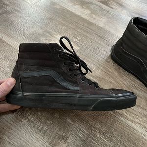 Black Hightop Vans - Size 11